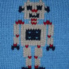 Robot Robert - Knitting Pattern in PDF for Baby's Jumper