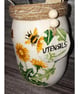 Emma Bridgewater Inspired Hand Painted and Decoupaged Dandelion Storage Jar - Image 3