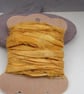 4m Onion Gold Hand Dyed Natural Dye Sari Silk Ribbon