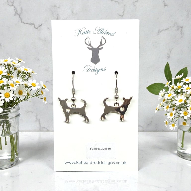 Charm Earrings - Chihuahua