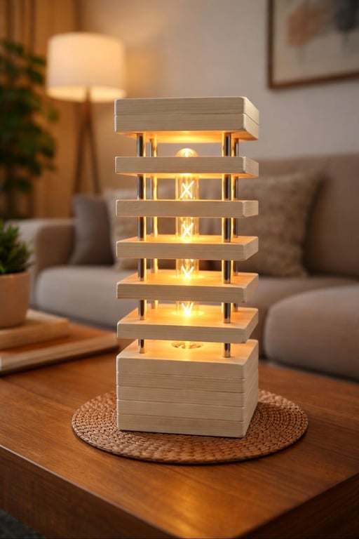 Wood Slice Lamp