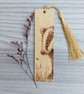 Badger unique wood bookmark. Gift for nature lovers.
