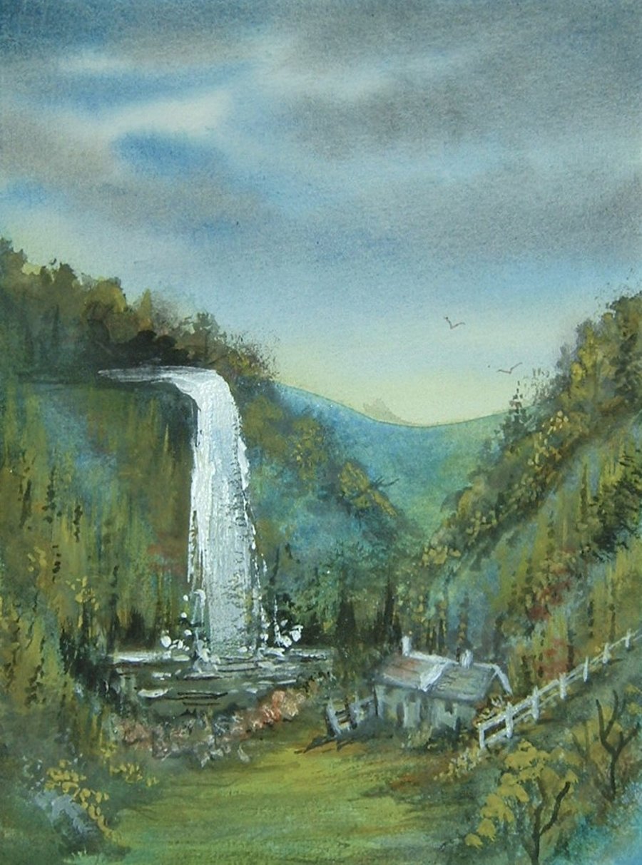 7x5 original watercolour painting ( ref  F 580)