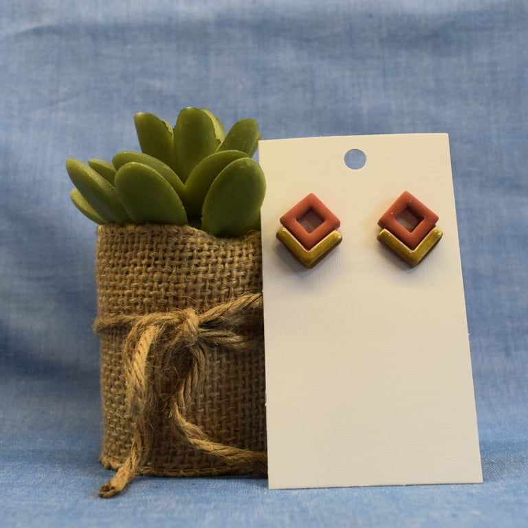 Geometric Stud Earrings