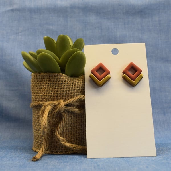 Geometric Stud Earrings