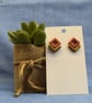 Geometric Stud Earrings - Image 1