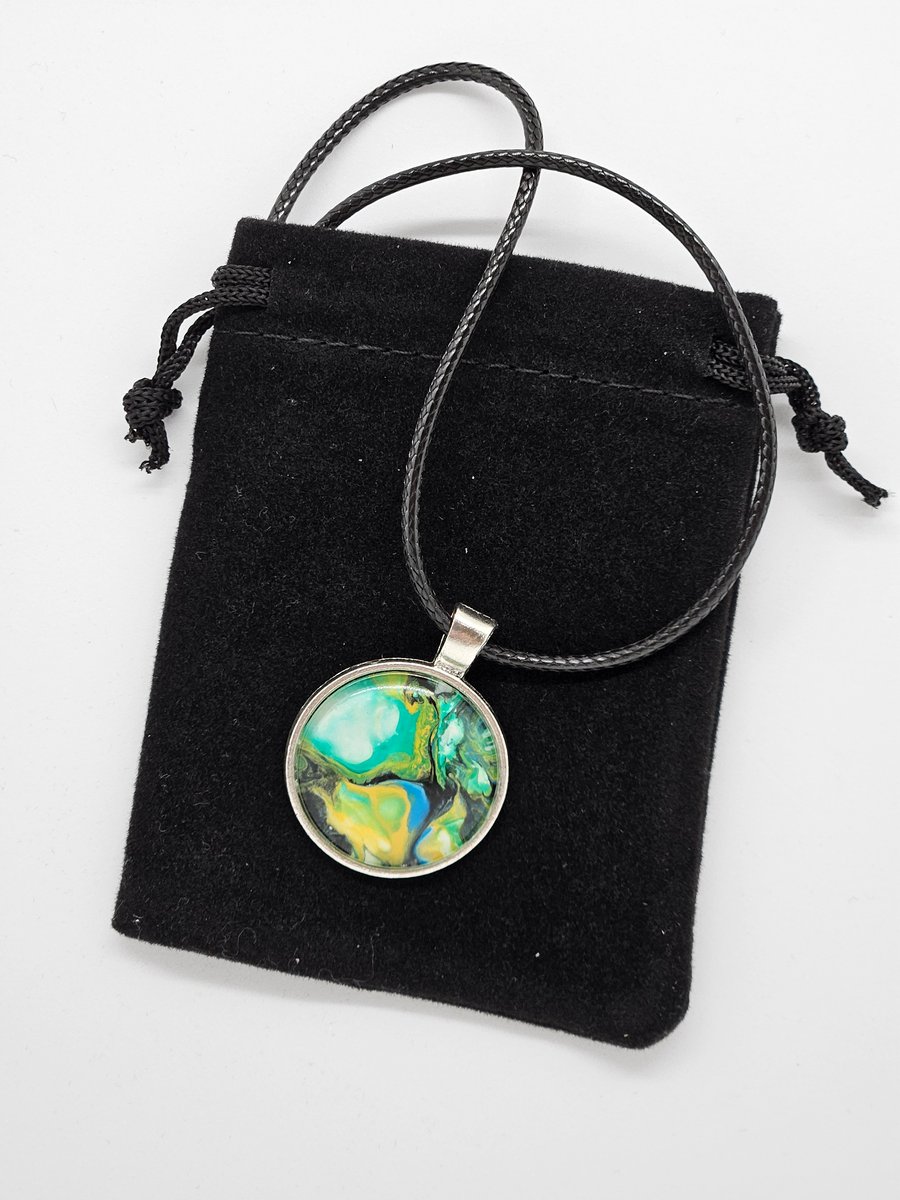 Handmade Fluid Art Pendant