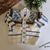 Baby Boy's Hand Knitted Cardigan  9 -18 Months Size