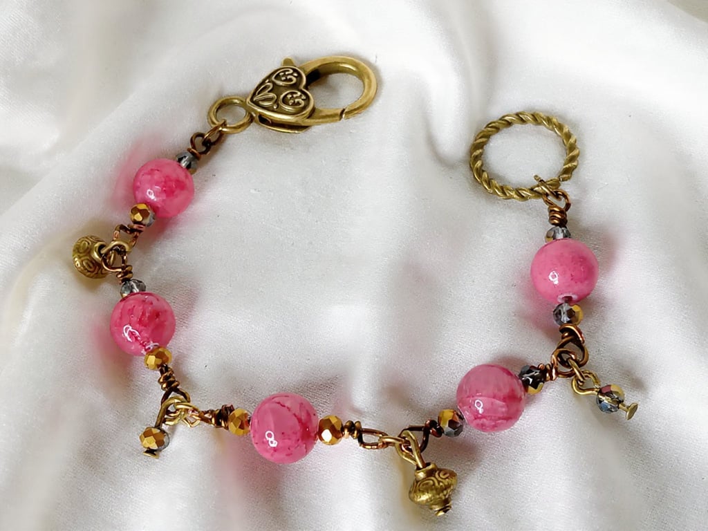 Pink Persian Agate Bracelet