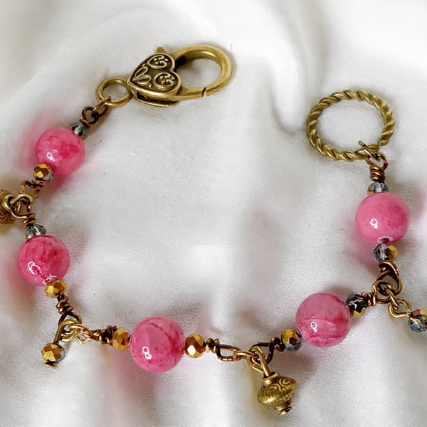 Pink Persian Agate Bracelet