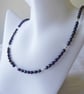Unique Sterling Silver and Freshwater Peacock Pearl Necklace  