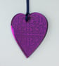 Purple mirrored heart - Image 1