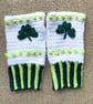 Shamrock Crochet Fingerless Gloves