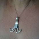 Dalis moustache silver plated pendant