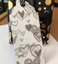 Handmade Girl Reading Bookmark: Silver Mirror & Polka Dot Ribbon - Image 7