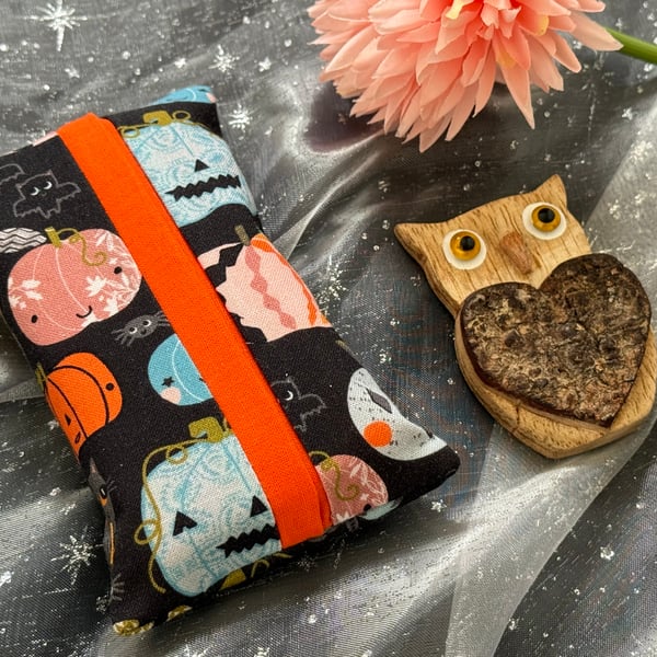 Fabric Pocket Tissue Holder - Travel Tissue Case - Reusable Tissue Pouch for Bag