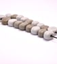 Handmade shiny pebble lamp work glass beads - Image 9