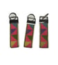 Geometric Cross Stitch Keyring: Hand Embroidered Linen Key Fob - Image 9