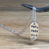 Handmade ‘caru chdi mam’ sterling silver pendant and chain