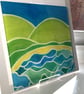 Acrylic wall tile. Printed from original painting titled 'Cove'
