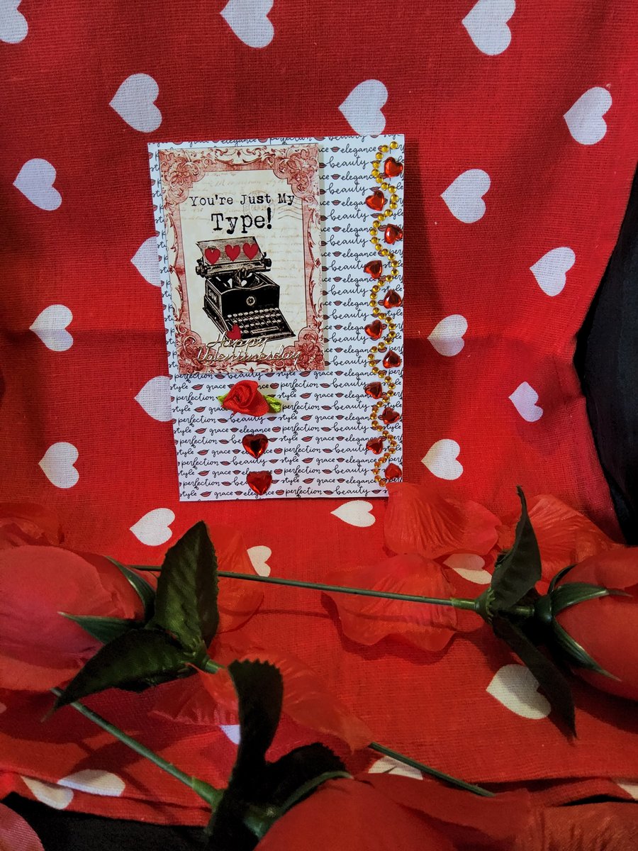 Valentines Greeting Card - Typing