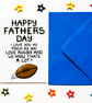 Rugby Fathers Day Card, Funny Father's Day Card For A Rugby Loving Dad, Grandad - Image 5