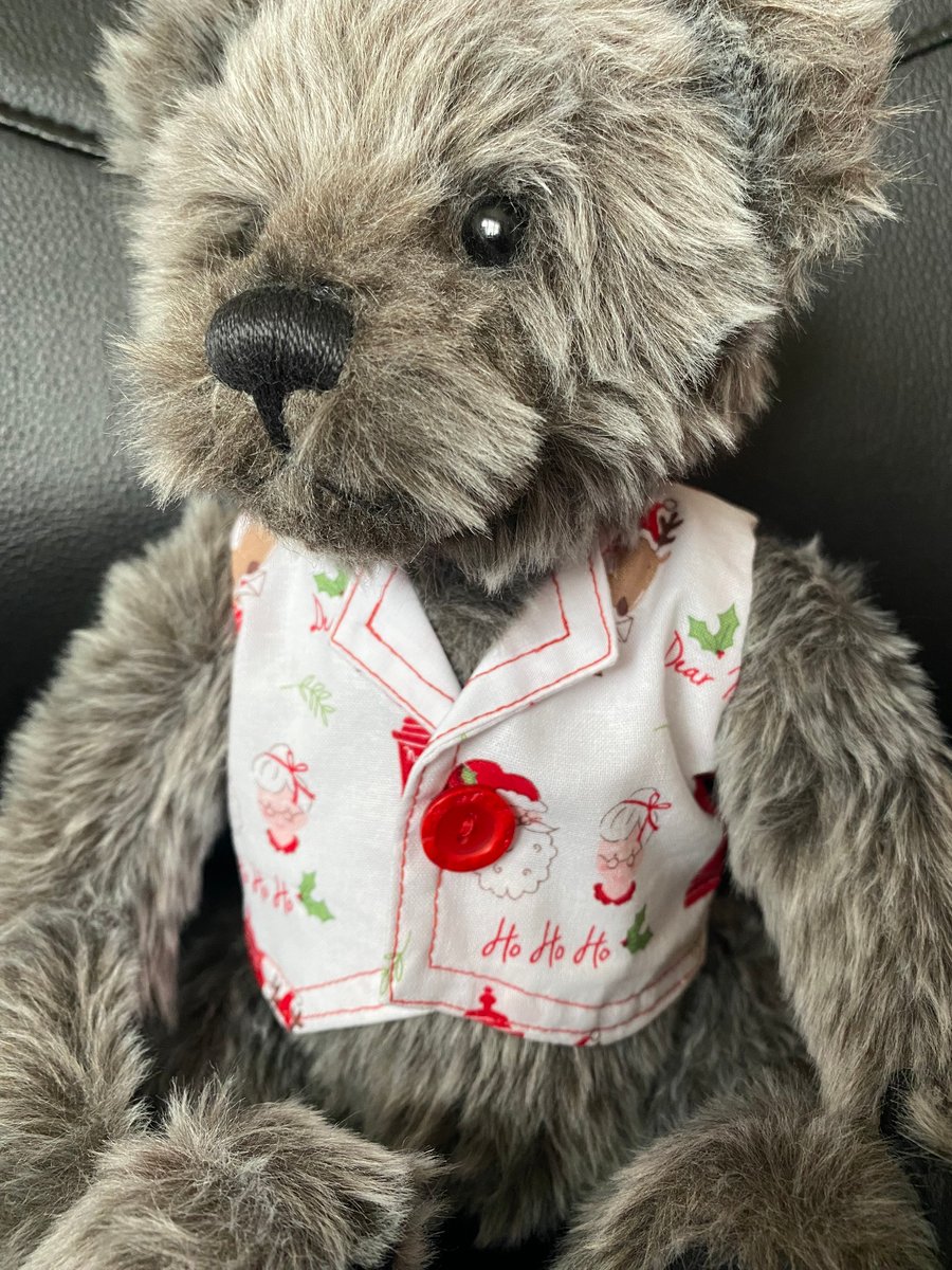 Teddy Waistcoat white Christmas 