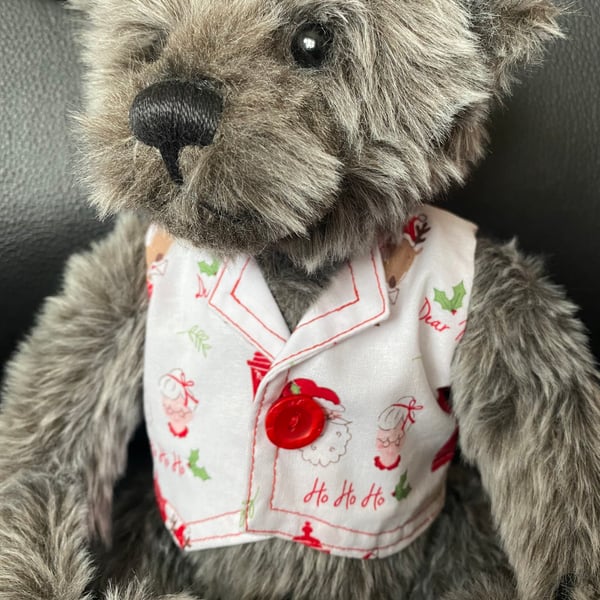 Teddy Waistcoat white Christmas 