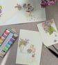 Flower girl proposal card, Will you be our flower girl, hand painted card - Image 7