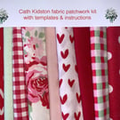 Cath Kitston Rosalie fabric patchwork kit with instructions. Makes five cushions