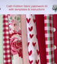 Cath Kitston Rosalie fabric patchwork kit with instructions. Makes five cushions