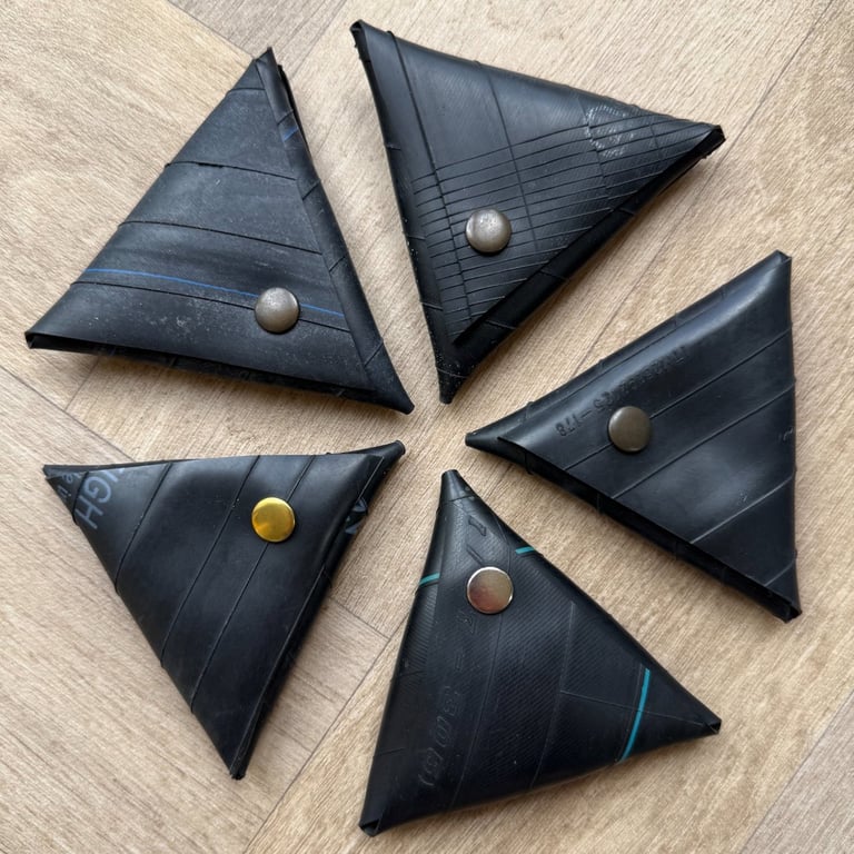 Inner Tube Coin Samosa - Large - Storage for Change, Dice Sets, etc