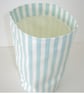 Toilet Roll Holder 2 Loo Roll Storage Basket Duck Egg Striped - Image 3