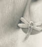 Dainty dragonfly earrings - Image 5