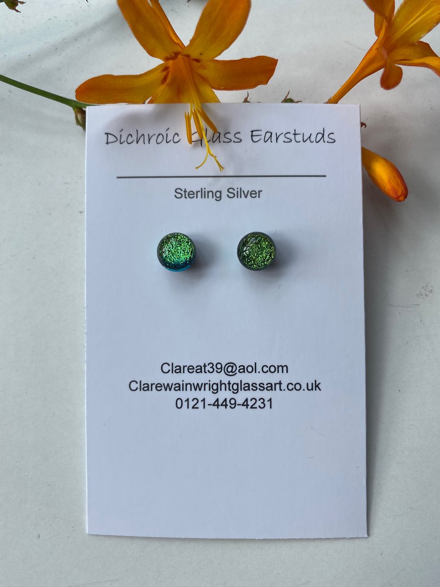 Dichroic Glass Earrings