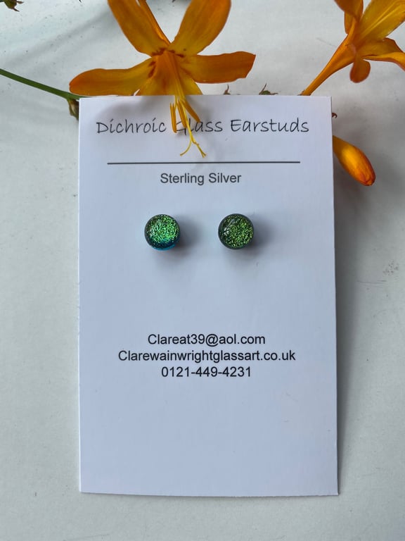 Dichroic Glass Earrings