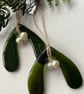 Fused Glass mistletoe 