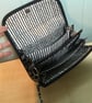 Black and Off-White Clutch Purse. Friend or Family Birthday Gift                 - Image 7