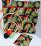 Project Bag, Cross Stitch, Embroidery and Accessory Purse featuring Parrots