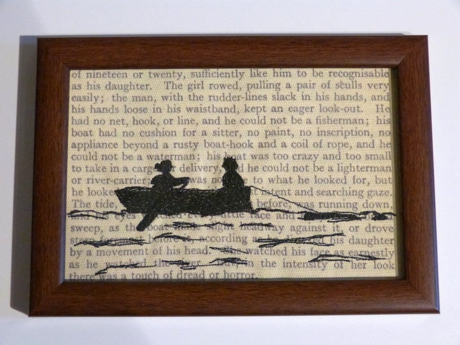 Classic Literature - Charles Dickens Our Mutual Friend Framed Embroidery