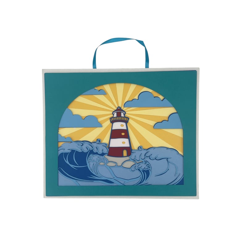 Lighthouse & Ocean Waves Wall Art