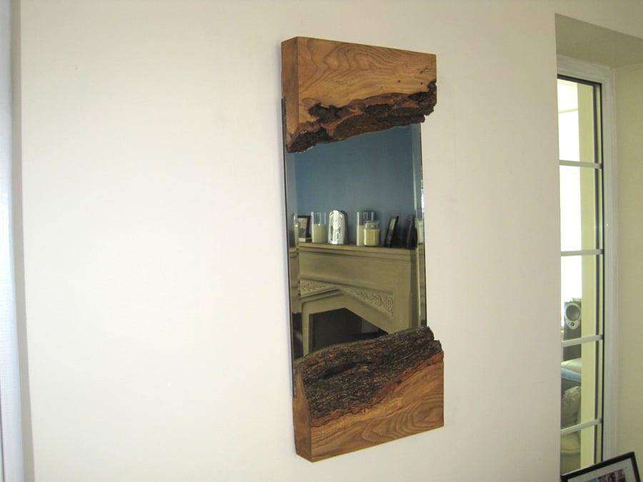 Live Edged Hall Mirror