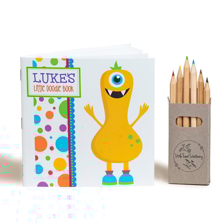 Personalised Monster Doodle Book