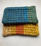2 hand knitted cotton dishcloths - Image 4