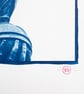 A4 Handmade Cyanotype Print - 'Winged Figurine Of Peace' - Image 5