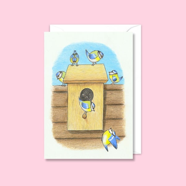 Garden Birds Greeting Card: Bird Lover Birthday Card (204)