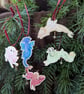 Wooden dragon hatchling decorations 