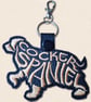 Cocker Spaniel Keyring - Embroidered Dog Word Art Bag Charm - Image 3