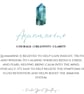 AQUAMARINE Dainty Wire Wrapped Earrings Sterling Silver March Birthstone - Image 9