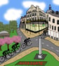 Harrogate cyclists print - inspired by Tour de Yorkshire - France - Image 2